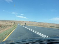 Een normale weg in Zuid-Afrika